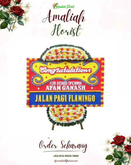 Sewa Papan Bunga Kampung Jawa